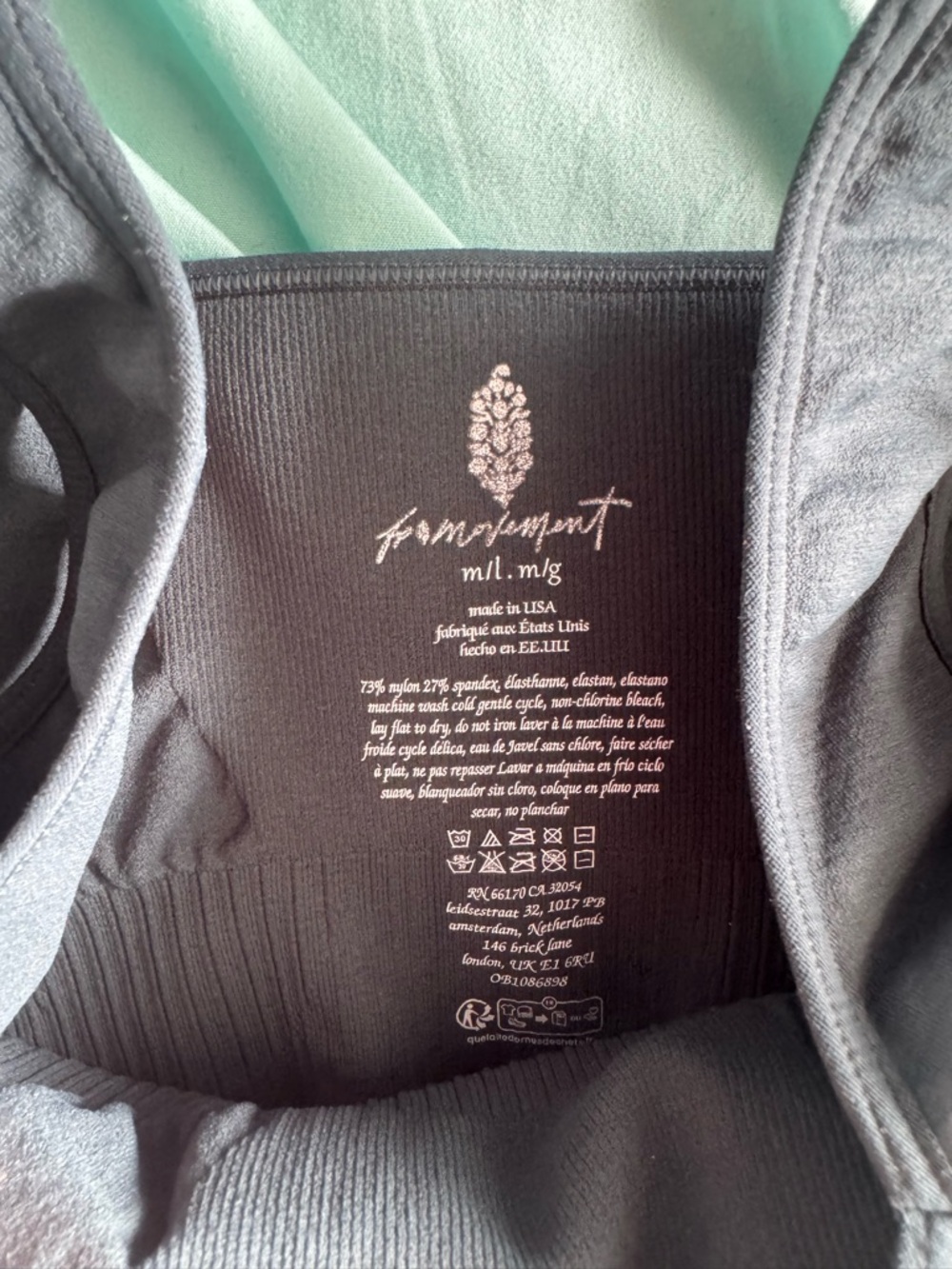 FP Movement Sports Bra Evergreen M/L BNWT - Picture 5 of 6